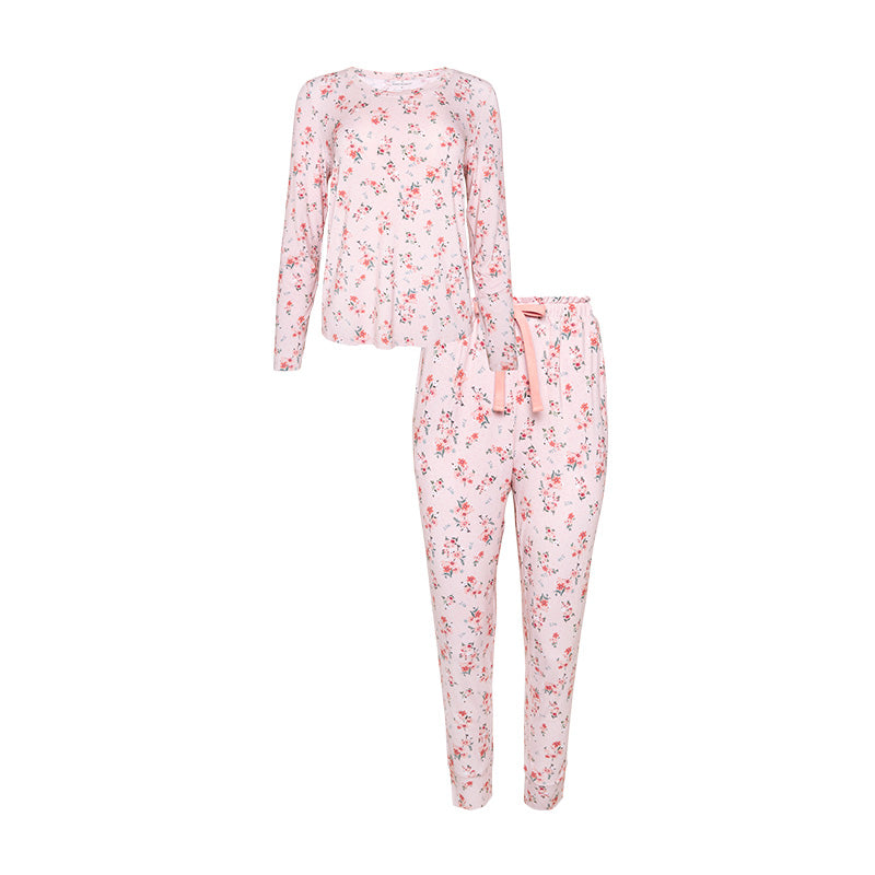 Posh Peanut London - Women's Long Sleeve Scoop Neck & Jogger Pants Pajama