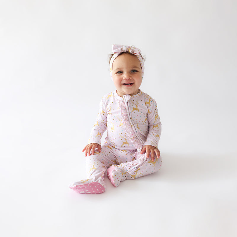 Posh Peanut Inc. Ryleigh - Footie Ruffled Zippered One Piece