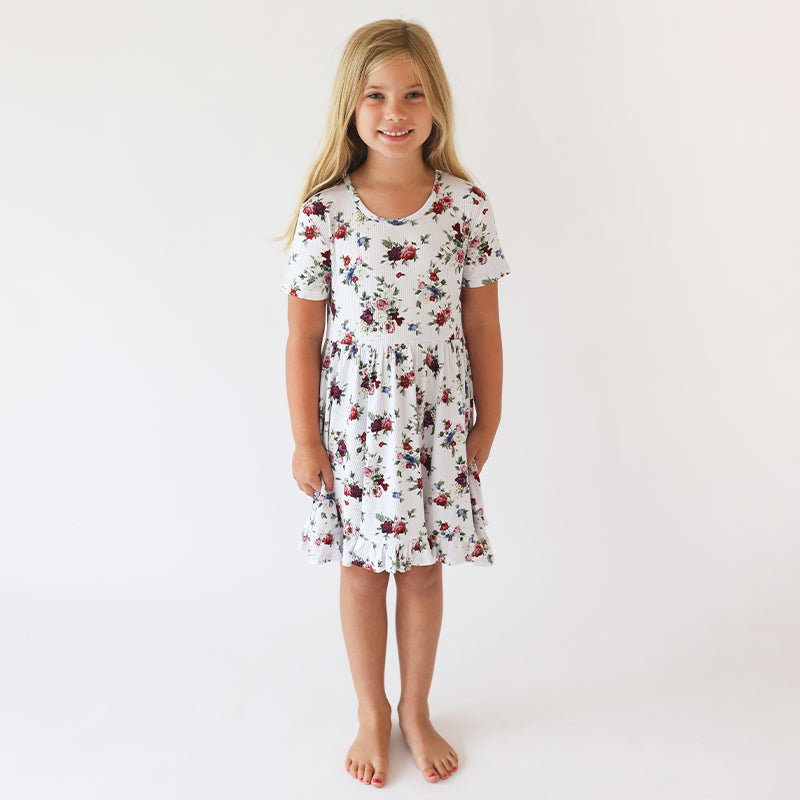 Posh Peanut Inc. Philippa - Short Sleeve Ruffled Twirl Dress