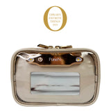 Gold clutch with 'Oprah's Favorite Things 2024' logo on a white background