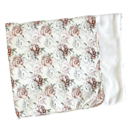 Floral patterned fabric on a white background