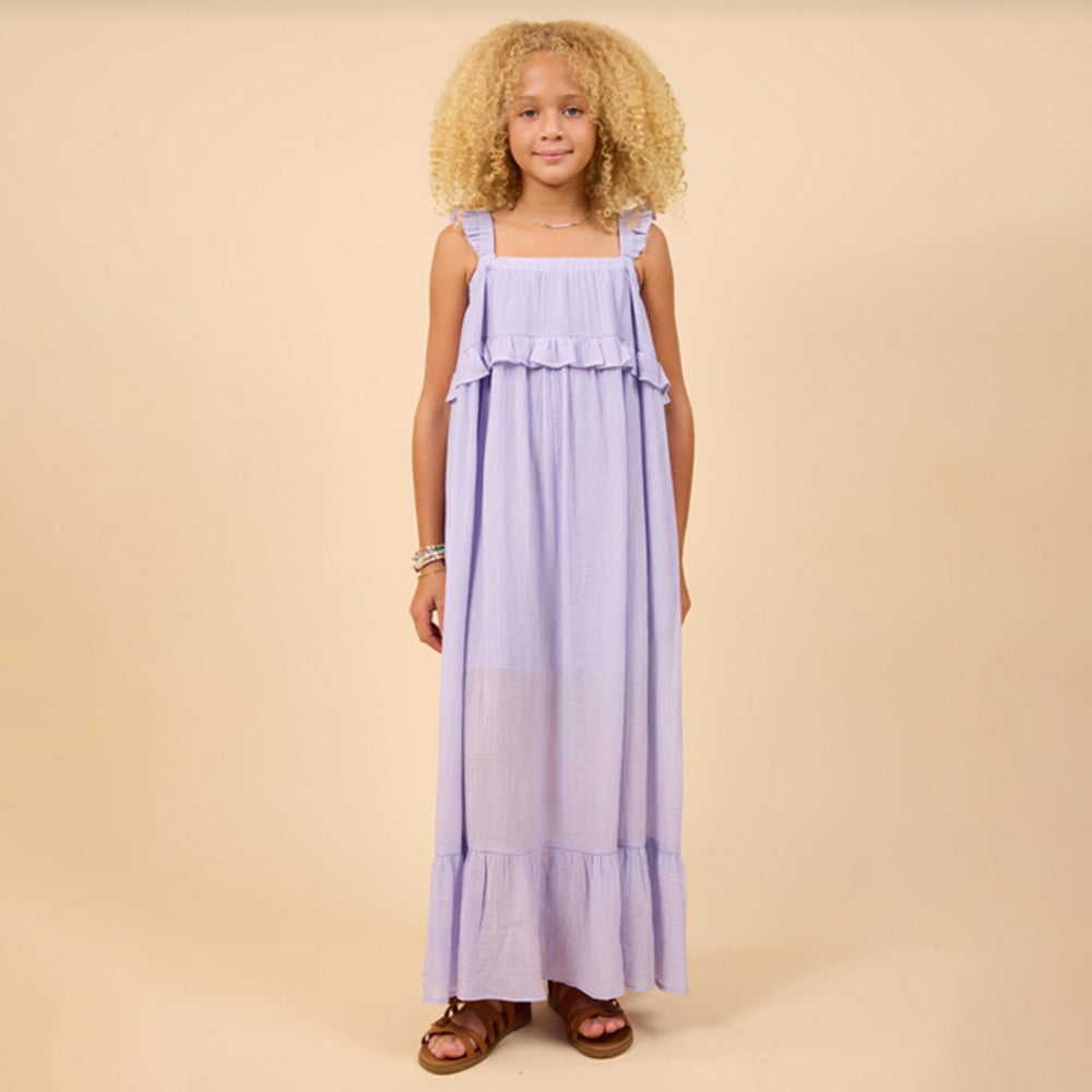 Sadie & Sage Takes Time Ruffle Maxi Dress