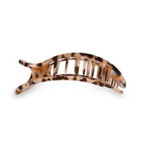 Teleties Blonde Tortoise Large Flat Round Hair Clip