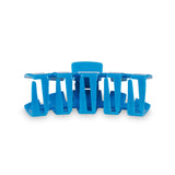 Blue hair clip on a white background