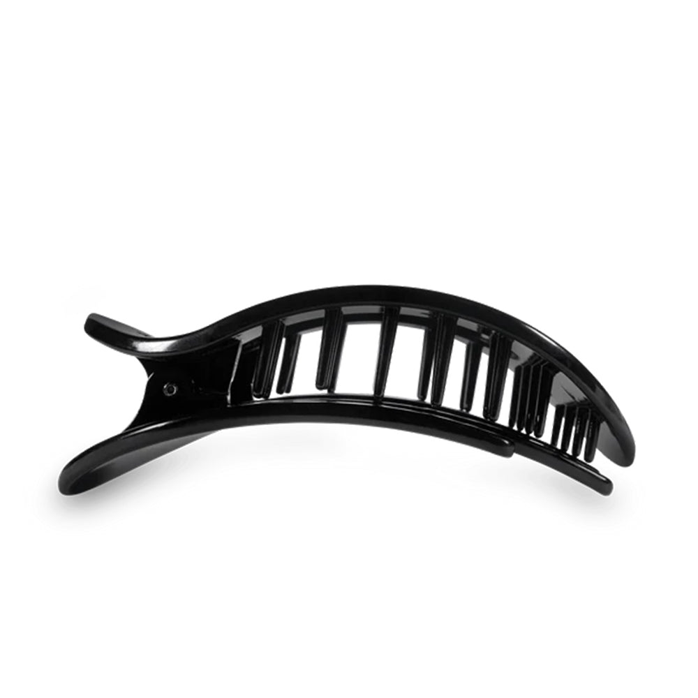 Black hair clip on a white background