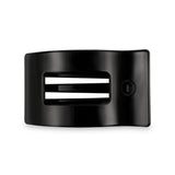Black hair clip on a white background