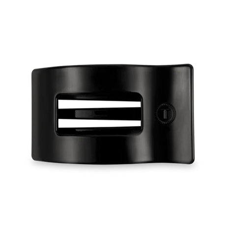 Black hair clip on a white background