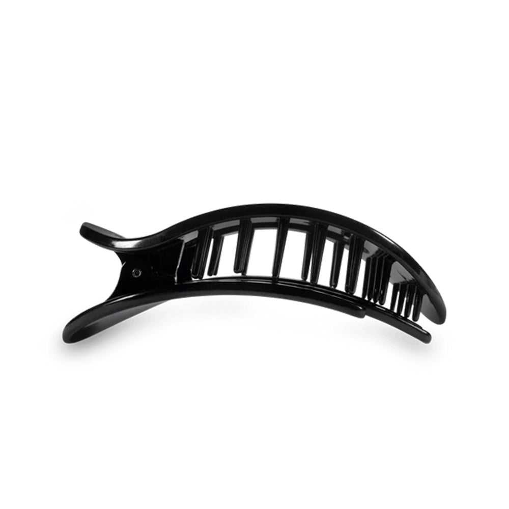 Black hair clip on a white background