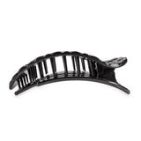 Black hair clip on a white background