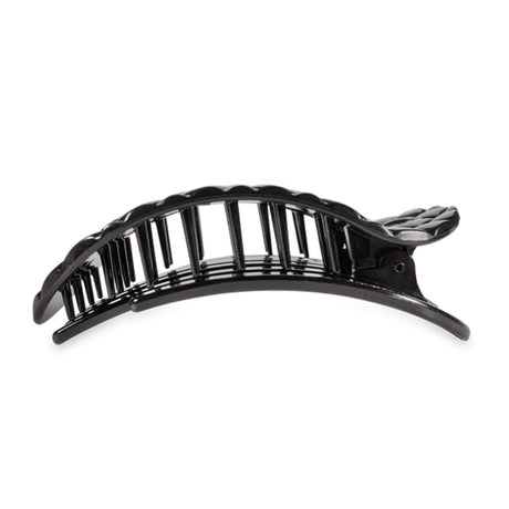 Black hair clip on a white background