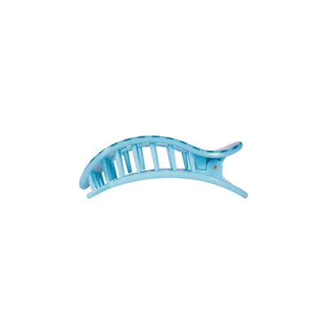 Blue hair clip on a white background