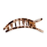 Tortoiseshell hair clip on a white background