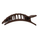 Brown hair clip on a white background