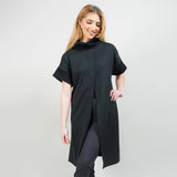 Trisha Tyler Black Split Front Topper