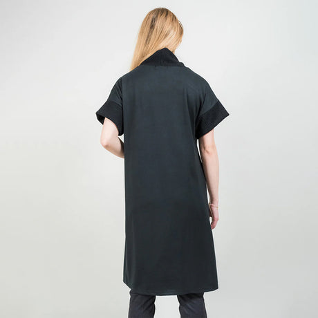 Trisha Tyler Black Split Front Topper