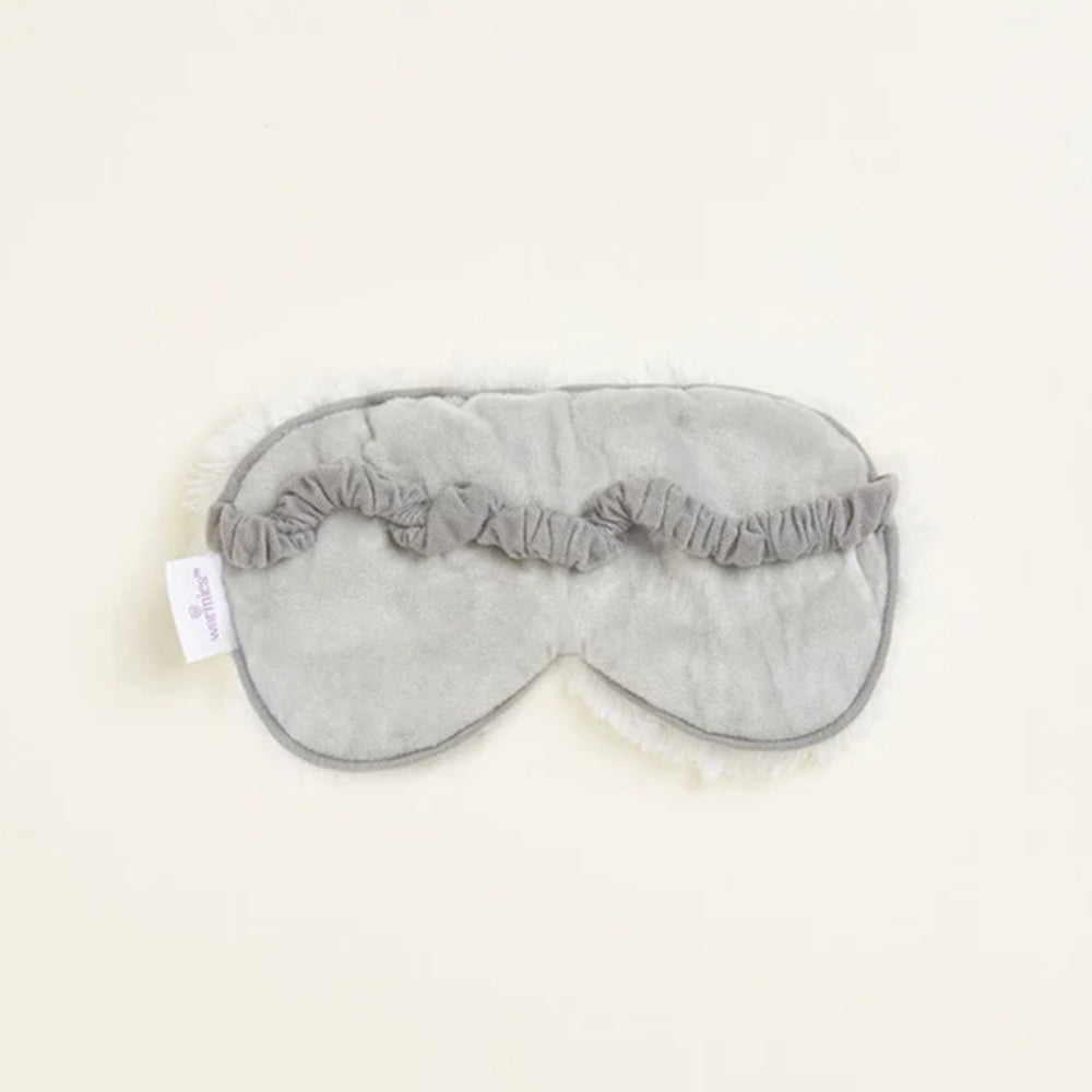 Gray sleep mask on a white background